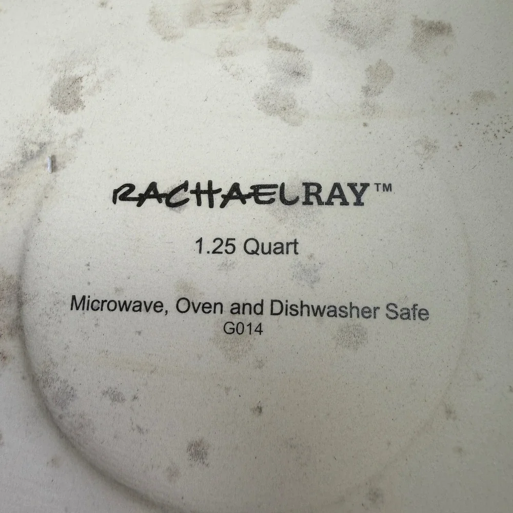 Rachael Ray Oval Baker Unisex 1.25 Quart Orange Stoneware Casserole Dish cook